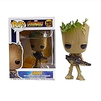 Funko POP! Marvel: Avengers Infinity War - Teen Groot with Gun, Multicolor, Standard