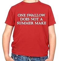 One Swallow Does Not A Summer Make - Childrens/Kids Crewneck T-Shirt