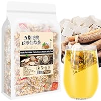 Plant Gift Radix Fici Hirtae Poria Cocos Bean Jelly Tea Bag 8.81oz (5g*50bags) Chinese Pure Natural, Health Care Mixed Tea, Combination of Floral Tea 250g 五指毛桃茯苓仙草茶
