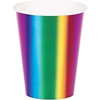 Creative Converting Metallic Rainbow Foil Paper Cups