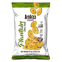 Inka Crops Inka Chips, Seasalt Plantain Chips, 4 Ounce (Pack of 12)