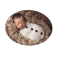 Newborn Baby Boy Girl Photography Pros Sleeping Bag Costume Outfits Crochet Knitted Wrap Swaddle