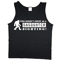 Men's tank top funny sasquatch yeti bigfoot decal sleeveless muscle tee shirt