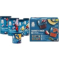 Gerber Snacks and Purees Variety Pack (Set of 25)
