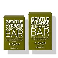 ELEVEN AUSTRALIA Gentle Cleanse Shampoo Bar + Gentle Hydrate Conditioner Bar Bundle