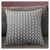 Pillows Northern Europe Sided Pillow Cushion Living Room Sofa Office Car Waist Simple Style Pillowcase (Color : Style C)