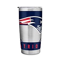 NFL Football 20oz Stainless Steel Tumbler with Lid - Great For Coffee, Tea, Water or Cocktails