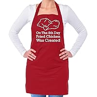 On The 8th Day Fried Chicken Was Created - Unisex Adult Kitchen/BBQ Apron