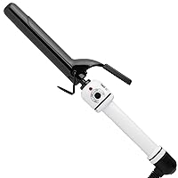 HOT TOOLS Pro Artist Nano Ceramic Curling Iron/Wand | For Smooth, Shiny Hair (1” in) Black/White