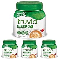 Truvia Original Calorie-Free Sweetener from the Stevia Leaf Spoonable (9.8 Ounce Stevia Jar) (Pack of 4)