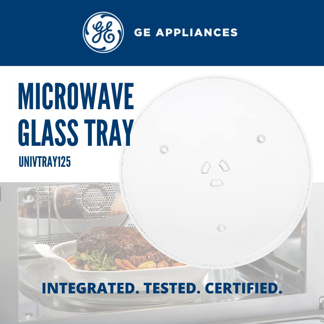 GE Appliances UNIVTRAY125 12.5 Microwave Tray, 12.5 inch