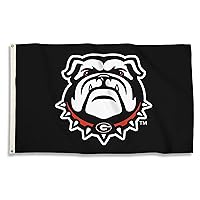 BSI PRODUCTS, INC. - Georgia Bulldogs 3’x5’ Flag with Heavy-Duty Brass Grommets - UGA Football, Basketball & Baseball Pride - High Durability - Designed for Indoor or Outdoor Use - Great Gift Idea