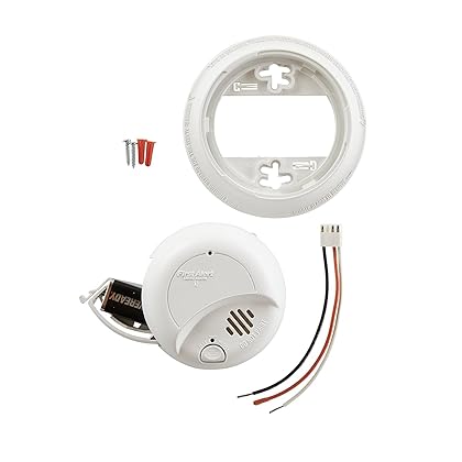 First Alert 9120B Smoke Detector, Hardwired Alarm with Battery Backup, 3-Pack