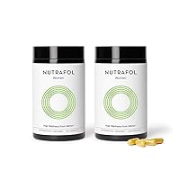 Nutrafol Women Hair Growth Supplement. Clinically Proven for Visibly Thicker, Stronger Hair (2 Month Supply [Bottles])