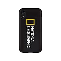 National Geographic NG14110i61 iPhone XR Case, Hard Shell Black, 6.1-Inch iPhone Cover, Compatible with Wireless Charging