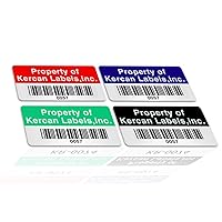 Custom Asset Tags Customized Barcode Labels 1.57