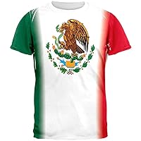 Cinco De Mayo - Mexican Flag All Over Adult T-Shirt