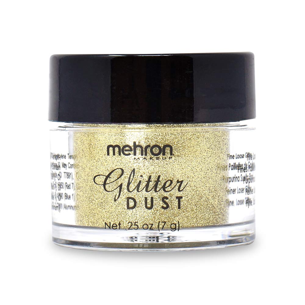 Mehron Makeup GlitterDust (.25 Ounce) (Gold)