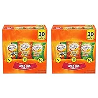 Goldfish Bold Mix Variety Pack Snack Crackers, 1 oz Snack Packs, 30 Ct Box (Pack of 2)