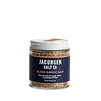 Jacobsen Salt Co. Black Garlic Salt â€“ Kosher Sea Salt, Non-Iodized, Made in USA, Non-GMO, Steak Seasoning, Umami Flavored, Real Salt â€“ 2.5oz