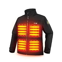 Men’s Heated Jacket with Battery Pack 7.4V, with Hand Warmer Pocket