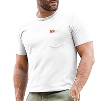 Shirts for Men Big Tall Mens Casual O Neck Solid Short Sleeve Cotton T-Shirt Soft Tees Breathable Cool Workout Shirt