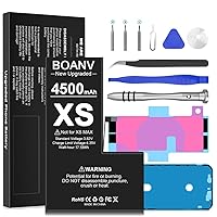 Upgraded Battery for iPhone Xs, Ultra High Capacity iPhone Xs Battery Replacement New 0 Cycle Battery, with Professional Replacement Tool Kits