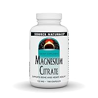 Source Naturals Magnesium Citrate, Supports Bone and Heart Health* 133 mg - 180 Capsules
