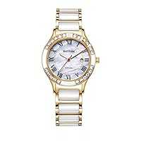 RHYTHM Women’s Classic Fashion Quartz Watch Gold and Silver F1204T04