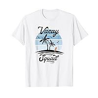 Retro Vacay Squad Aloha Beaches Palm Trees Summer Vacation T-Shirt