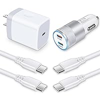 60W Samsung A15 Type C Car Adapter USB C Box Charger for Samsung Galaxy A54 5G,S24 S23 Ultra FE,A14,A23,A13,A53,A03s,S21FE,Z Fold5,A05S,S22,Pixel 8 Pro,8,7a,6a,5,6FT Type C to C Fast Cable and Adapter