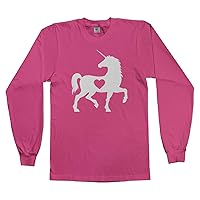 Threadrock Kids Unicorn Heart Love Youth Long Sleeve T-Shirt