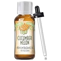 Good Essential – Professional Cucumber Melon Fragrance Oil 30ml for Diffuser, Candles, Soaps, Lotions, Perfume 1 fl oz
