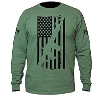 Dion Wear American Flag AR-15 Men's Crewneck Sweatshirt