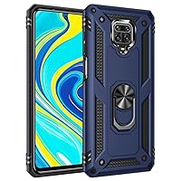 Shockproof Armor Case for Xiaomi Redmi Note 11 9 10 11T Poco X3 NFC 9c 10c 9s 8 GT Pro Max F3 9A 9T 5G Metal Ring Holder Cover,Blue2,for Poco M4 Pro 5G