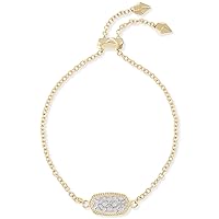 Kendra Scott Elaina Adjustable Chain Bracelet for Women, Fashion Jewelry, Gold-Plated