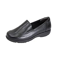 Peggy Women's Wide Width Slip-On Leather Loafers