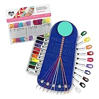 Choose Friendship, My Friendship Bracelet Maker (Blueberry) and Expansion Pack (Be Sweet) Bundle, Makes Up to 40 Bracelets (100 Pre-Cut Threads and 75 Beads/Charms)