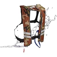 Life Jacket Adult, Adjustable Inflatable Life Jacket for Adults - Ideal for Water Sports and Boating