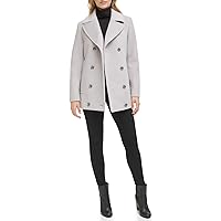 Kenneth Cole Women's Woll Button Up Collared Jacket