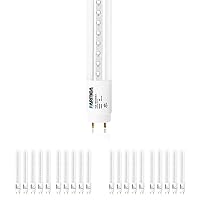 PARMIDA 20-Pack 4FT LED T8 Ballast Bypass Type B Light Tube, 18W, UL-Listed for Single-Ended & Dual-Ended Connection, 2200lm, Clear Lens, T8 T10 T12, UL, FCC - 5000K