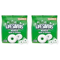 LIFE SAVERS Wint-O-Green Breath Mints Hard Candy, Sharing Size, 13 oz Bag (Pack of 2)