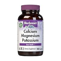 BlueBonnet Calcium Magnesium Plus Potassium Caplets, Off White, 180 Count