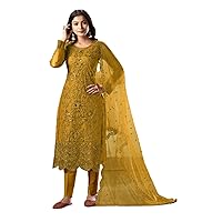 Designer Indian Woman Stylish Party Thread & sequin Work Muslim Straight Salwar kameez 1974