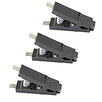 3Pcs SOP8 SOIC8 Programmer IC Testing Clip SOP8 SOP SOIC8 DIP8 DIP 8 Pin IC Test Clamp Without Cable