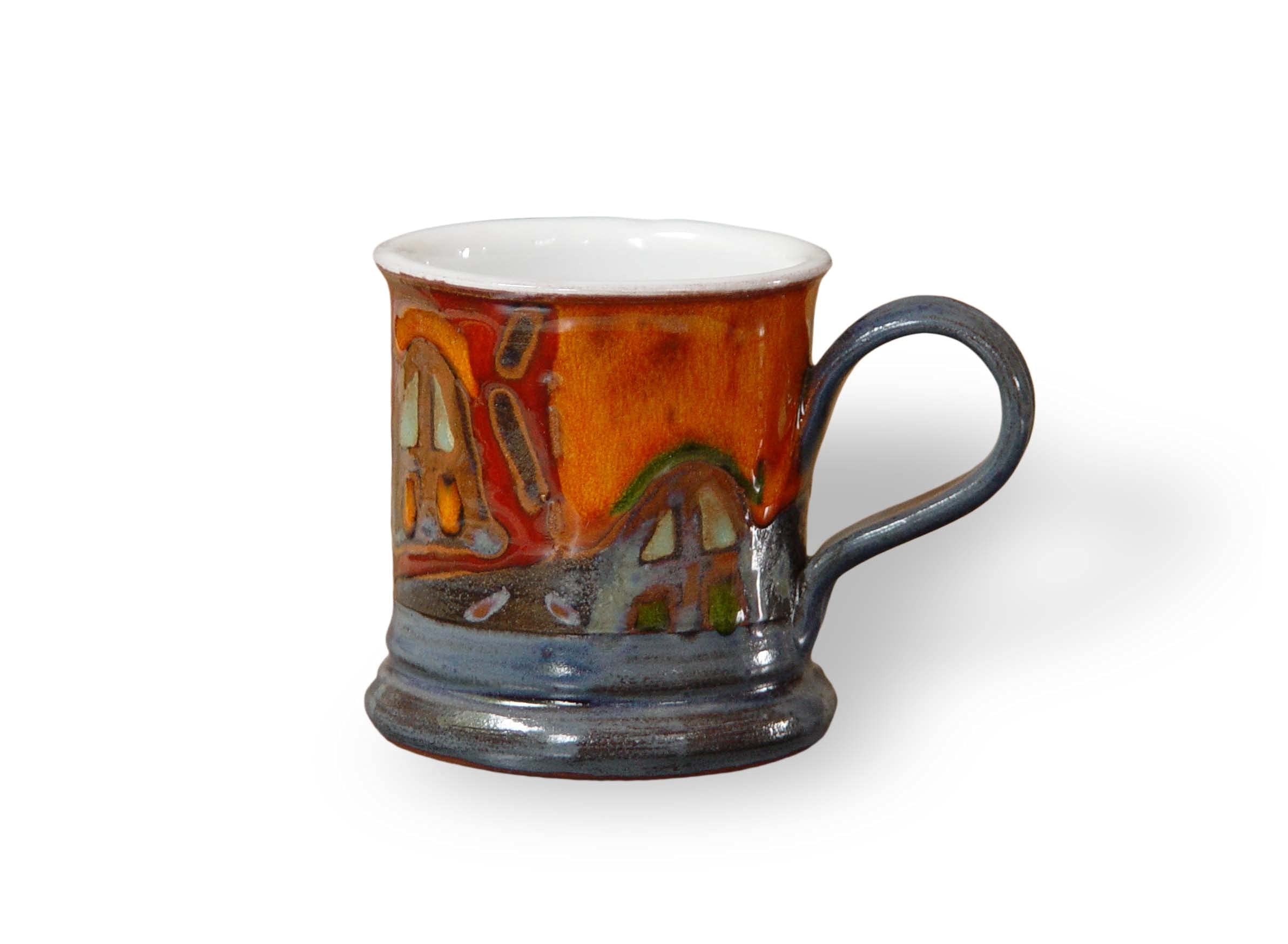 Coffee Mug - Handmade Colorful Ceramic Mug - Espresso Cup - Demitasse Cup - Teacup - Ceramics and Pottery - Danko Pottery