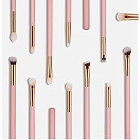 Royal Glam Pink Rose Gold 12pcs Eyeshadow Makeup Brush Set