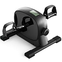 Under Desk Bike Pedal Exerciser for Arm/Leg Exercise - Portable Mini Exercise Bike Desk Cycle, Leg Exerciser for Home/Office Workout