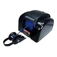 Pactrade Marine Boat Electric Anchor Winch Up to 45lb (20kg) LED Light Wireless Remote Control 12V 100ft Braided Blue Line 700lb (317.5kg) Break Strength Salt Water Power UP/Free Fall Down