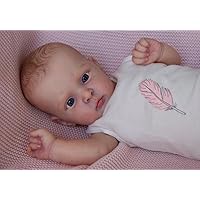 Reborn Baby Doll 19 inch Realistic Newborn Baby Doll Girl Soft Body Lifelike Reborn Doll Real Life Cute Babies Reborn Accessories Sets for Toddler Kids Toy Gifts Age 6+